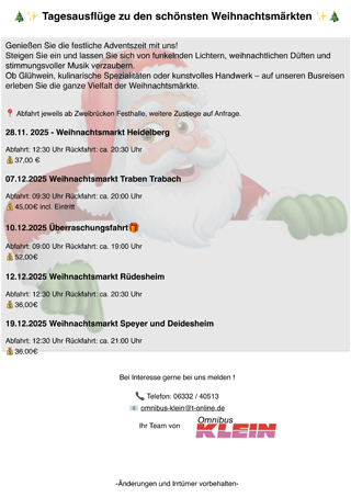 sausflüge zu den schönsten Weihnachtsmärkten